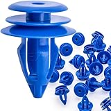 Rexka 20pcs Wheel Arch Moulding Retainer Clips, Car Trim Clip Retainers, Blue Plastic Compatible with Land Rover Range Rover Evoque OE LR027255 Discovery, Discovery Sport
