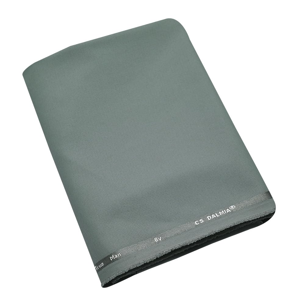cs dalmia Unstitched Fabric for Men’s Trousers | Stretchable & Wrinkle-Resistant Material | 1.25 Meter Length | Sage Green (Elegance Lycra)-picture-13