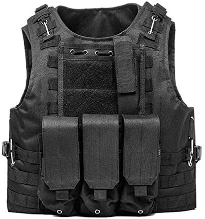 KIDYBELL Adjustable Airsoft Vest Lightweight Oxford Cloth Tactical Training Vest is Suitable for Outdoor Hunting Army Fan Combat Training Airsoft and Other Outdoor Sports
