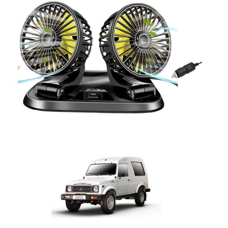 LOVMOTO Universal USB Fan for Car, 360Adjustable Dual Head Cooling Air Car Fan with Variable Speed, Portable Vehicle Fan with Strong Wind, Mini Fan Comfortable With Gyp-sy (B0C444ZDJL) Amazon Price History, Amazon Price Tracker