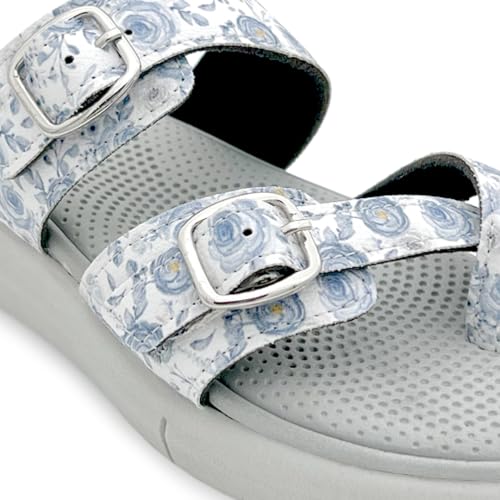 Image of KazarMax Women Magnolia Lightweight Double Strap | Cushioned | Bounce Back | Comfortable Flat Sandals
