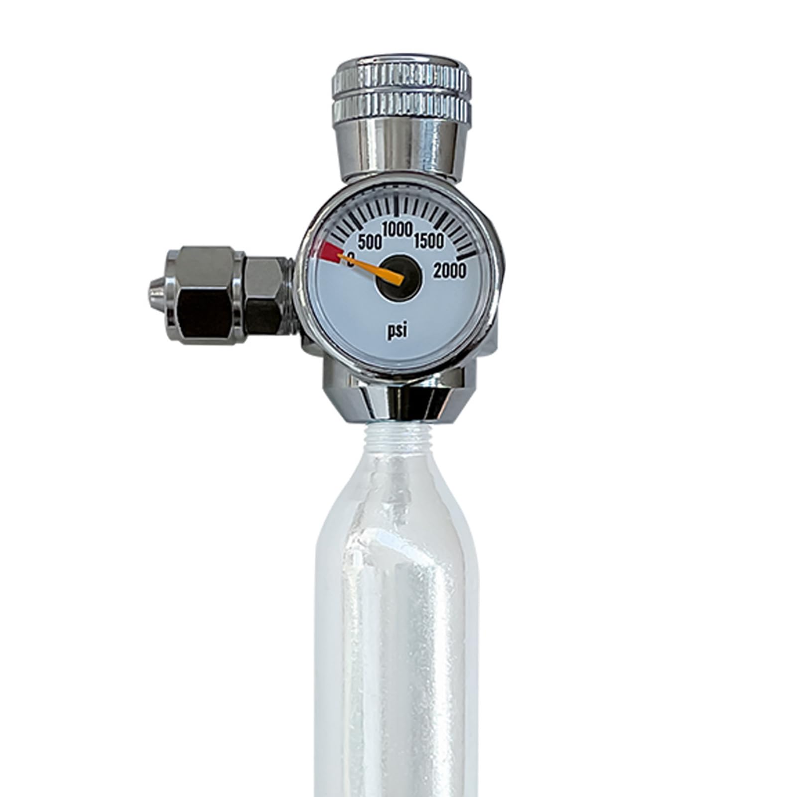 Adaptateur professionnel de régulateur de débit de gaz de contrôle de débit de CO2 avec échelle de pression pour aquatiques et cartouches extérieures, utilise un régulateur de flux de gaz