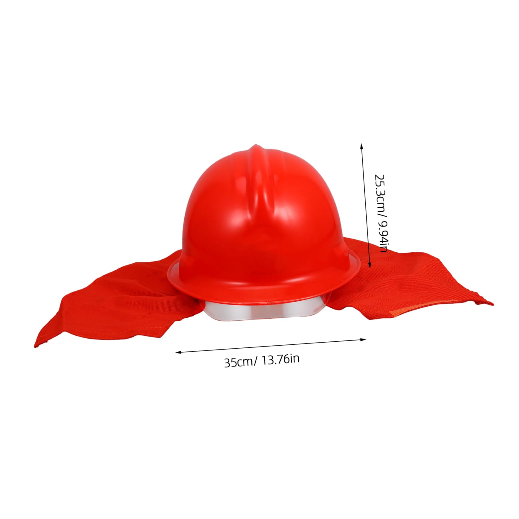 Casco da Vigile del Fuoco Rosso in Abs per Lavoro Antincendio | Protezione per Diverse Situazioni di Incendio, Uso Professionale per Operatori Antincendio, Design Pratico