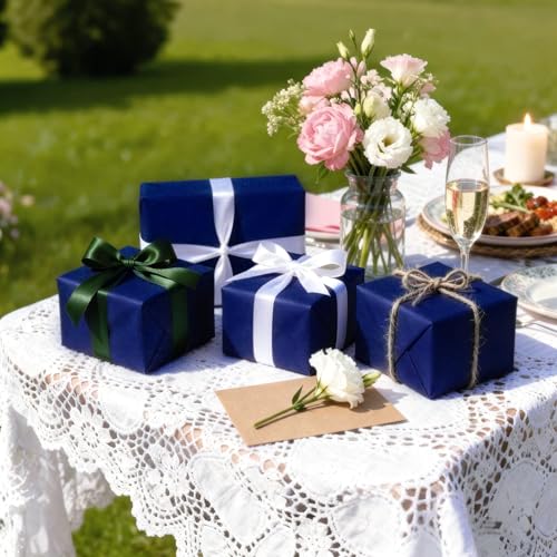 Image of Bobobag 100 Sheets Blue Tissue Paper, 20 inch x 14 inch Tissue Paper for Gift Bags, Bulk Gift Wrapping Tissue for DIY Crafts, Birthday, Christmas and Holiday Decor