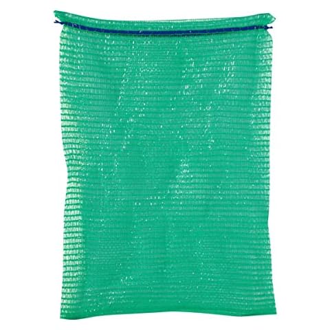 Centurion 100 x NET BAGS 45cm x 60cm with drawstring. Packing of vegetables, logs, kindling, shellfish etc (GREEN) Cover