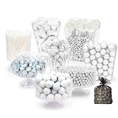 White Candy Buffet Supplies (Approx 14 Lbs) White Candy Table Supplies Dessert Bar #TOP20