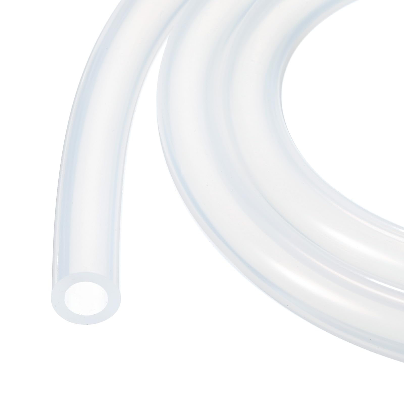 3.3ft 5/16" ID x 1/2" OD Silicone Tubing Clear Industrial Plastic Tubing Silicone Hoses for Pump Siphoning Draining Irrigation Brewing