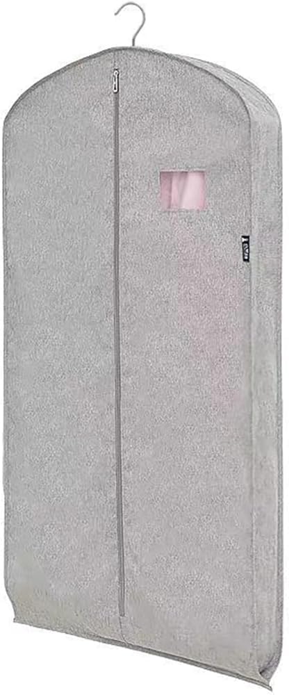 Funda antipolvo gruesa para ropa, bolsa de almacenamiento multifuncional para abrigo y traje, diseño de cremallera semitransparente para protección de bodas