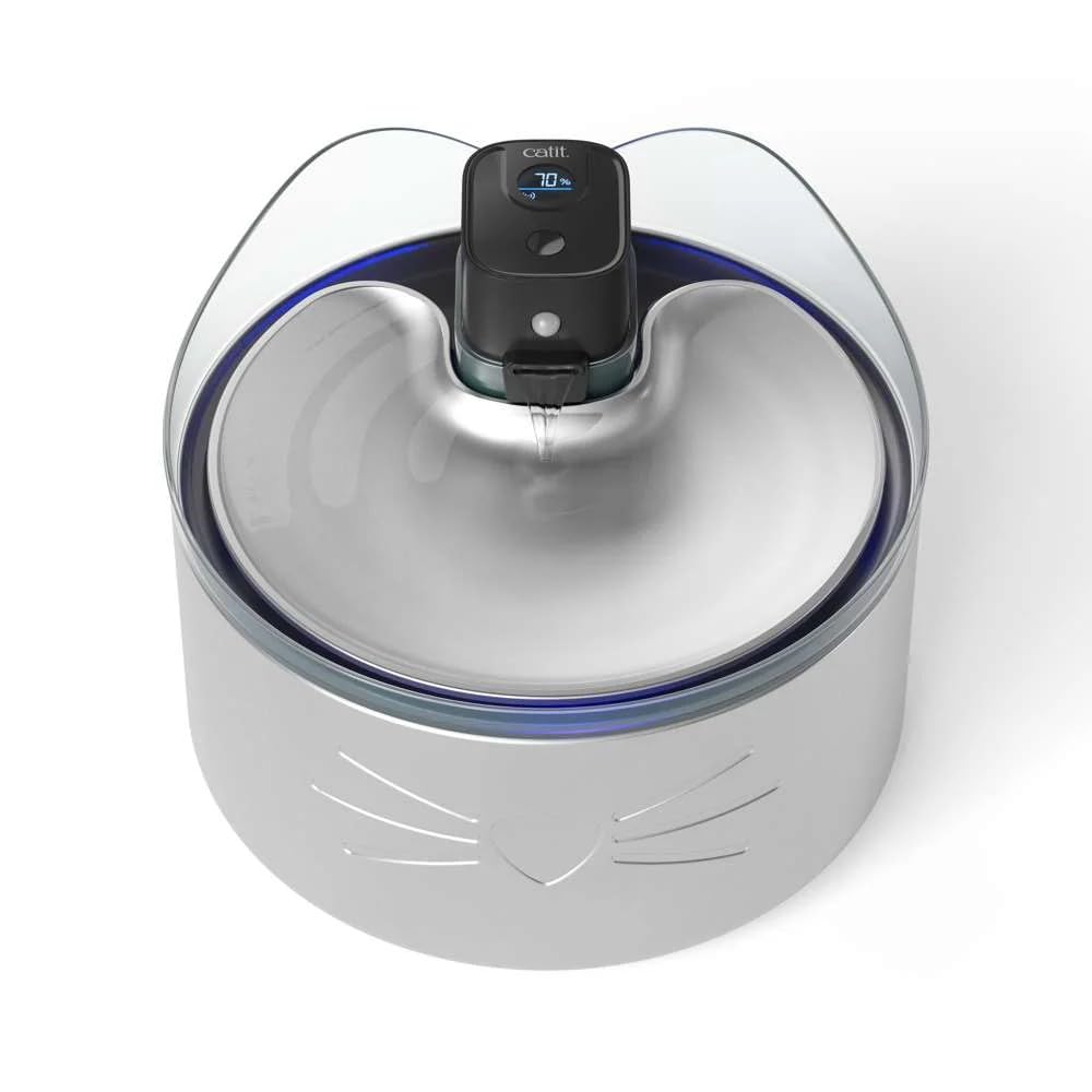 Fuente Sin Cables Catit PIXI de Acero Inoxidable UVC, 5 l