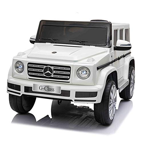 電動乗用カー 乗用ラジコン Mercedes Benz G500 りもこん ペダルとプロポで操作可能 子供へのプレゼント ギフト 電動カー 乗物玩具 ホワイト