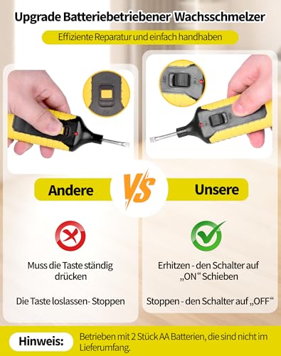 Vinylboden Reparaturset 15 Stück Laminat Reparaturset, PVC Vinyl und Kunststoff Parkett Reparaturset für Laminat Parket Holz Vinylböden, Holz Reparaturset 11 Farben Hartwachs, reparaturset Fliesen