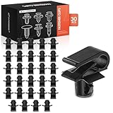 A-Premium 30 PCS Nylon Grille Moulding Car Retainer Fastener Push Pin Clips Compatible with Mercedes-Benz C230 C240 C280 C32 AMG C320 C350 C55 AMG E320 E350 E500 E55 AMG E550 E63 AMG - for 7mm