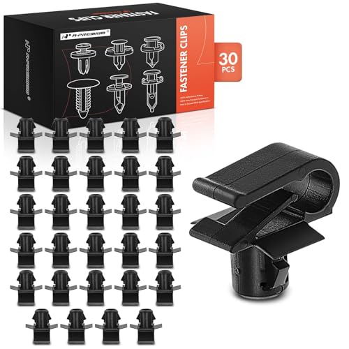 A-Premium 30 PCS Nylon Grille Moulding Car Retainer Fastener Push Pin Clips Compatible with Mercedes-Benz C230 C240 C280 C32 AMG C320 C350 C55 AMG E320 E350 E500 E55 AMG E550 E63 AMG - for 7mm