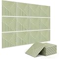 BUBOS 6 PCS Art Sound Absorbing Panels 23.6x23.6" Decor Acoustic Wall Panel