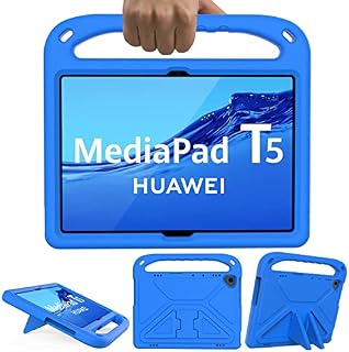 GOZOPO Kids Case for Huawei MediaPad T5 10 (10.1") Shockproof Handle Stand Cover Kid-Proof Case for Huawei MediaPad T5 10.1" - (Blue)