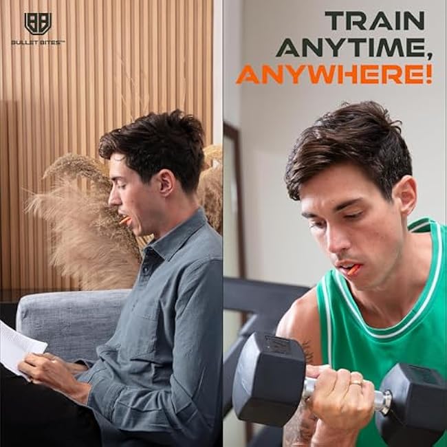 Jaw Exerciser for Men and Women - Jawline Trainer and Facial Toning Tool - Silicone Jaw Toner - Face Neck Shaper - Face Exerciser - 3 Resistance Levels