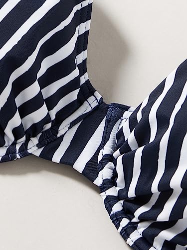Bikini Firefly Malisa sublimez vos vacances en maillot rayé bleu marine taille 42 - 2