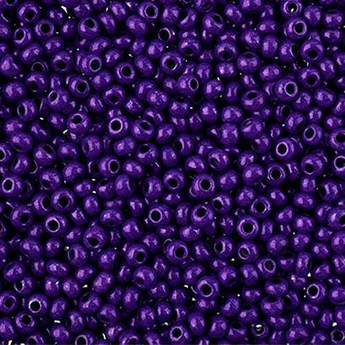 John Bead Czech Glass Seed Beads 11/0 Terra Intensive Purple, 25 Grams of DIY Jewelry Making Beads Preciosa (Jablonex)