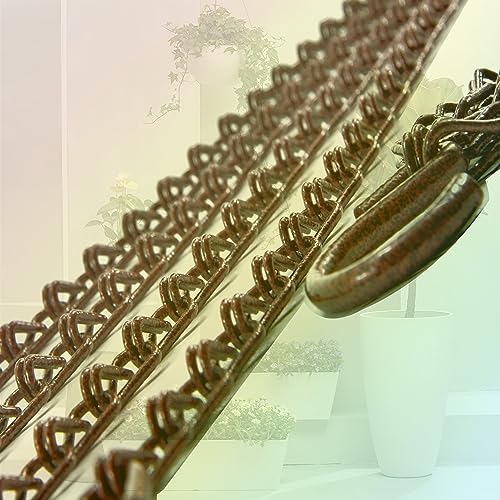 Uarepretty 25 inch 90lbs Capacity Copper-Colored Heavy Duty Metal Hooks Hanging Chains Hangers for Garden, Balcony, Yard, Kitchen, for Hanging Plant Pots, Planters, Bird Feeder, Lanterns. 2 Packs by Uarepretty - Used condition - Image 4
