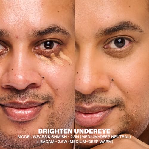 Image of SIMPLYNAM Hydrafit Liquid Concealer | Warm Undertone Concealer for Dark Circles & Blemishes | Crease-Free Soft Blur, Hydrating Coverage | Marula & Rosehip Oil | Vegan, Fragrance-Free | Cheeni - 1W