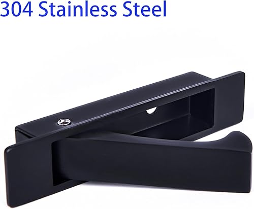 Miniatura 2 de Dontay Tirador de puerta de bolsillo, tirador de borde, acero inoxidable profesional 304, tirador de puerta de montaje empotrado para puerta