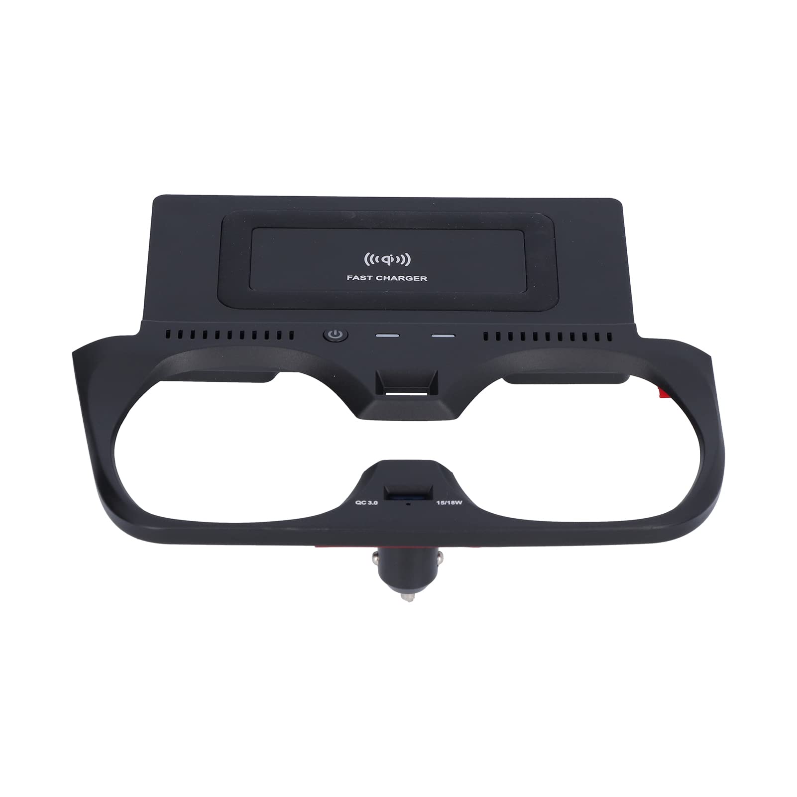 Cargador Inalámbrico de 15W, Bandeja de Carga de Teléfono para Automóvil, Soporte para Teléfono con Puerto USB QC3.0, para Serie 3 G20 G28 2019-2020, con Protección contra Sobrecorriente,