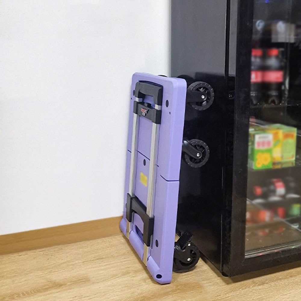 Carrello portatile pieghevole per carichi pesanti – bagaglio compatto e carretto da carico per viaggi e uso domestico