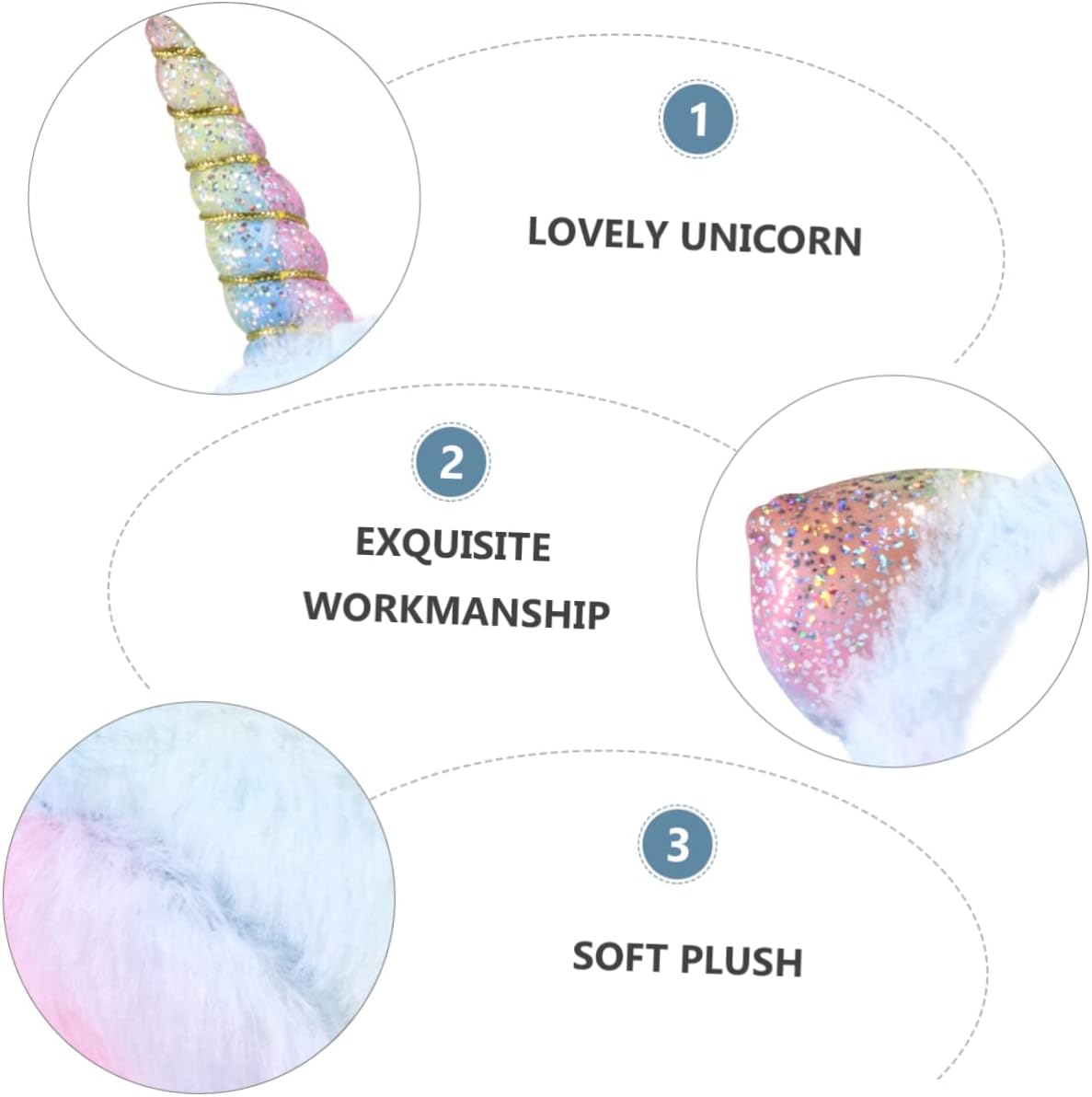 NOLITOY Cute Unicorn Earmuffs for Boys and Girls Warm Winter Ear Muffs Girls Plush Ear Warmer