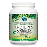 Whole Earth & Sea from Natural Factors, Organic Fermented Protein & Greens, Vegan Whole Food Supplement, Unflavored, 1 lb 9 Oz