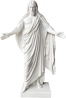LDS Bookstore Christus Statue - Medium Size (10") - Polystone Replica of Jesus Christ Statue - Elegant Christian Decor for Home, Church, or Office