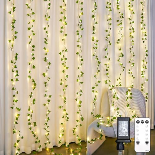 suddus 300 LED Vines with Lights Plug in, 9.8ft x