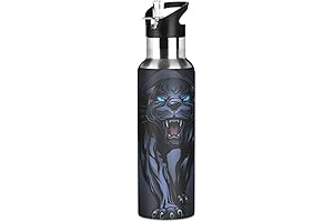 Senya Lightning Black Panther Water Bottle for Boys
