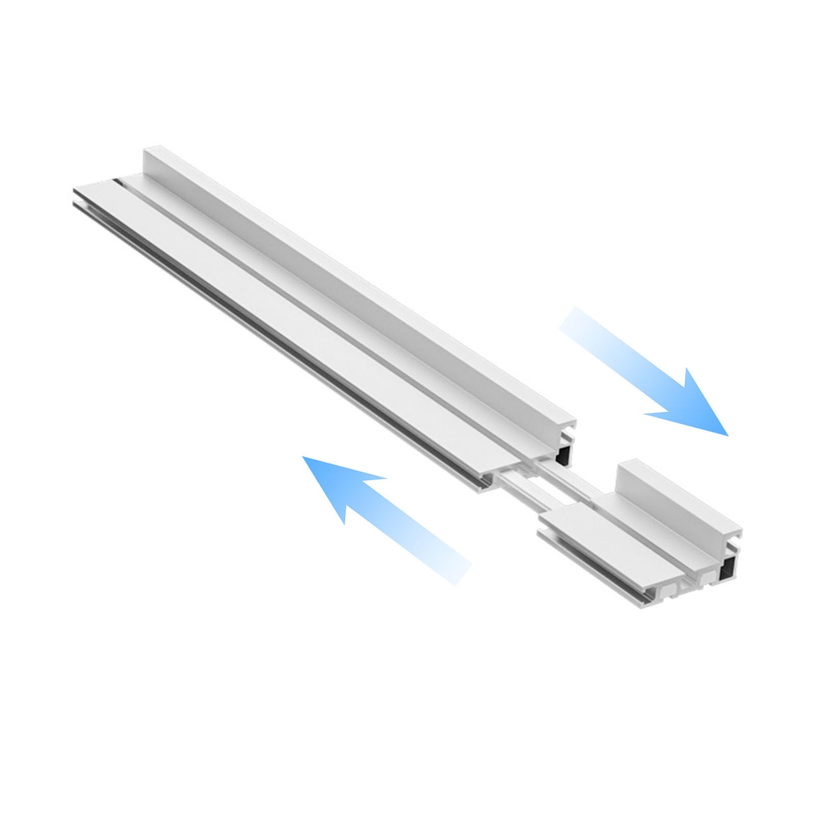 Piła Stołowa, Prowadnica Ukośna, 900-1260 Mm, Teleskopowa Prowadnica T, Flip Stop, Płot Przedłużający ze Stopu Aluminium, Listwa Ukośna do Obróbki Drewna do Stołu Routera