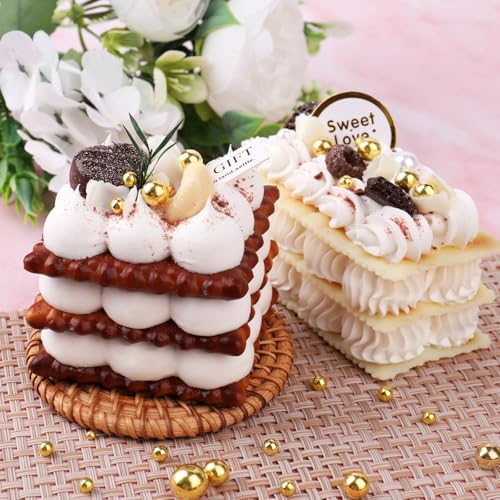 Image of Gold and Silver Pearl Sprinkle for Cake Decorating(2-Pack), 4 Sizes Sugar 9.2oz, Cupcake, Ice Cream, Donuts, Macaron Toppings Supplies (2mm, 4mm, 7mm, 1cm)