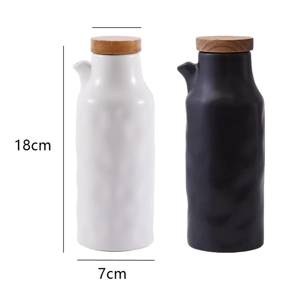 Dispenser per Salsa di Soia Set di Bottiglie di Dispenser for Olio E Aceto in Ceramica, Dispenser for Condimenti Liquidi for Set da Ristorante Contenitore Dell'olio