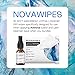 Avenova NovaWipes - Dry Eyelid Wipes - Non-Irritating, Durable & Absorbent Multi-Layer Eyelid Cleansing Wipes for Use with Avenova Spray, 30-Count