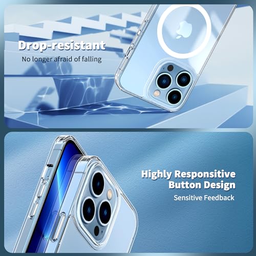 Image of CACOE Magnetic Case for iPhone 13 Pro 6.1 inch, Clear
