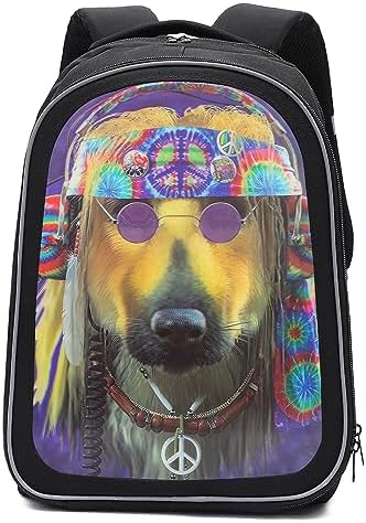 ZRENTAO Kids Backpack Boys Replaceable Cards 3D Holographic Pattern School Backpacks for Elementary