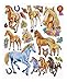 Produktbild Hobbyfun 3 D Sticker XXL, Pferde Bogen ca. 30 x 30 cm
