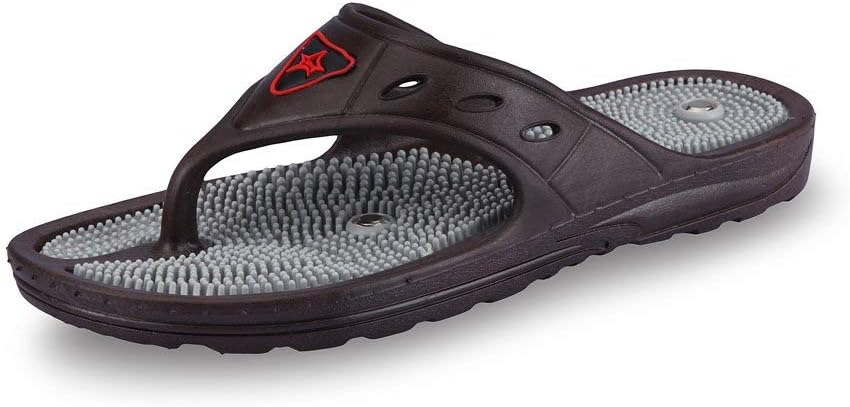 Ramdev Acupressure Unistar Unisex Slippers - GH-01, Brown (10)