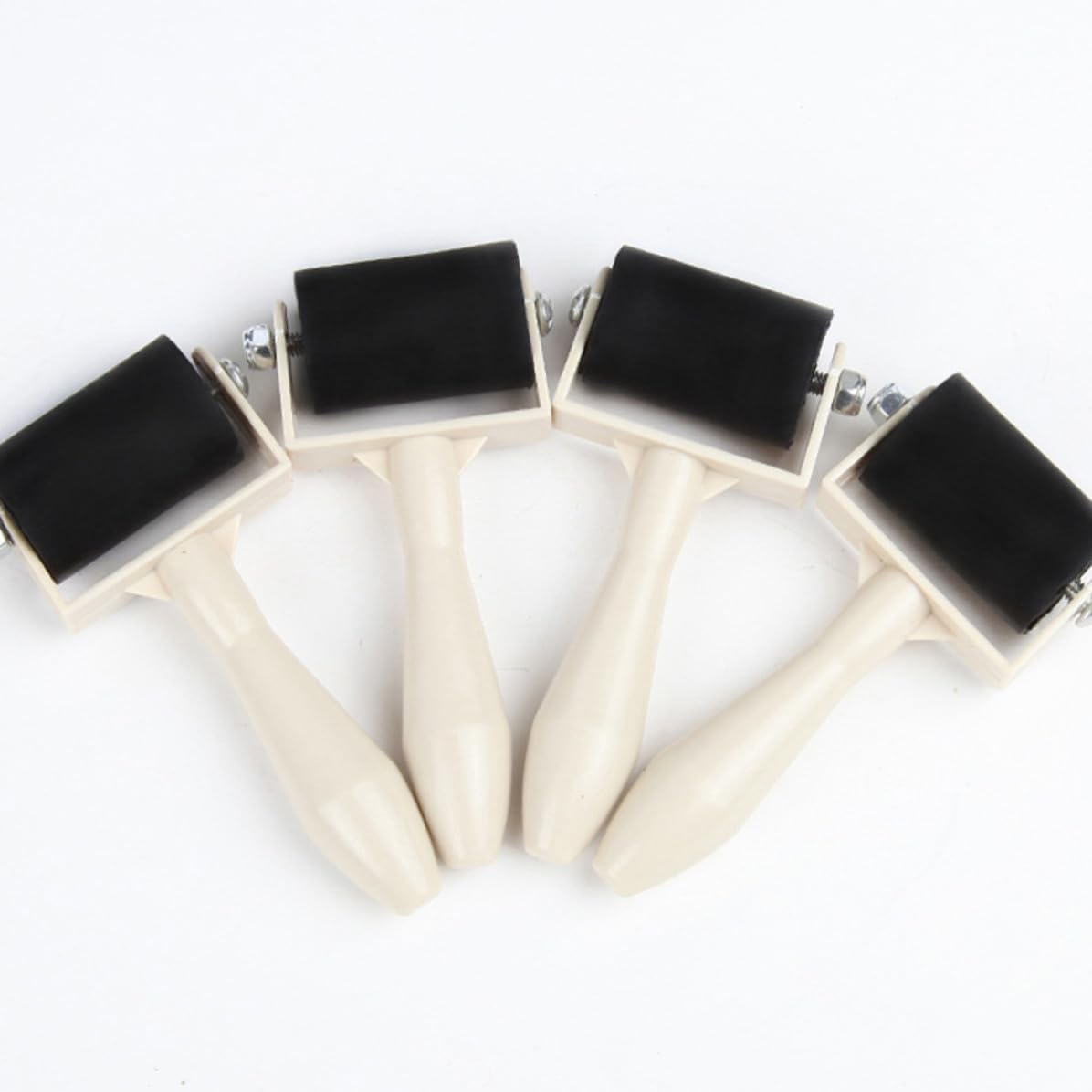 KAILIKETIY Rubber Ink Rollers 10pcs Crafting Ink Roller Tool Handheld Printmaking Paint Brush Applicator for ’s Relief Printing and Stamping Projects