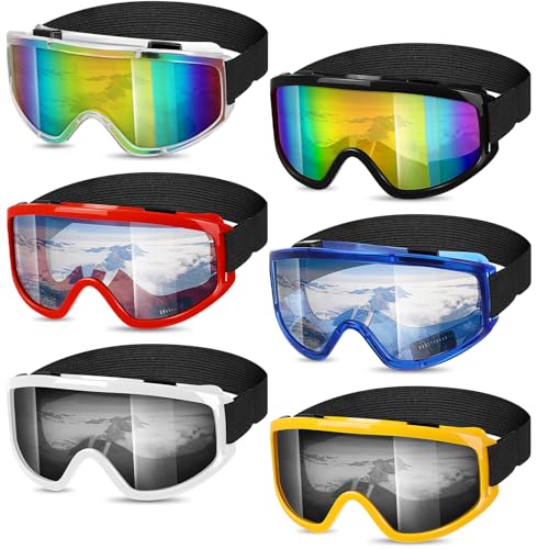 Relaxweex HAT-RELAXWEEX-0298 6 Pack Snow Ski Goggles Uv Protection Snowboard Goggles Motorcycle Ski Glasses Dust Proof Goggles Winter Snow Sports Goggles For Men Women Adult cover