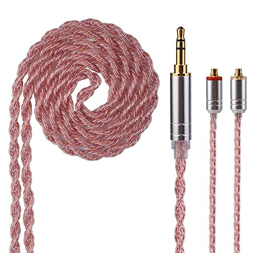 ✪【NUOVO CAVO IEM RAME PLACCATO, MIGLIORAMENTO DELLA QUALITÀ DEL SUONO】 Se si dispone di monitor MMCX, è necessario disporre di questo cavo. Filo professionale rame anaerobico, il suono è squisito, chiaro, pieno e rotondo e pieno di forza analitica, essere ricco, più dettagliato. MMCX è per un tipo di connessione auricolari. Quindi, ti preghiamo di verificare gentilmente la connessione degli auricolari prima dell'acquisto.