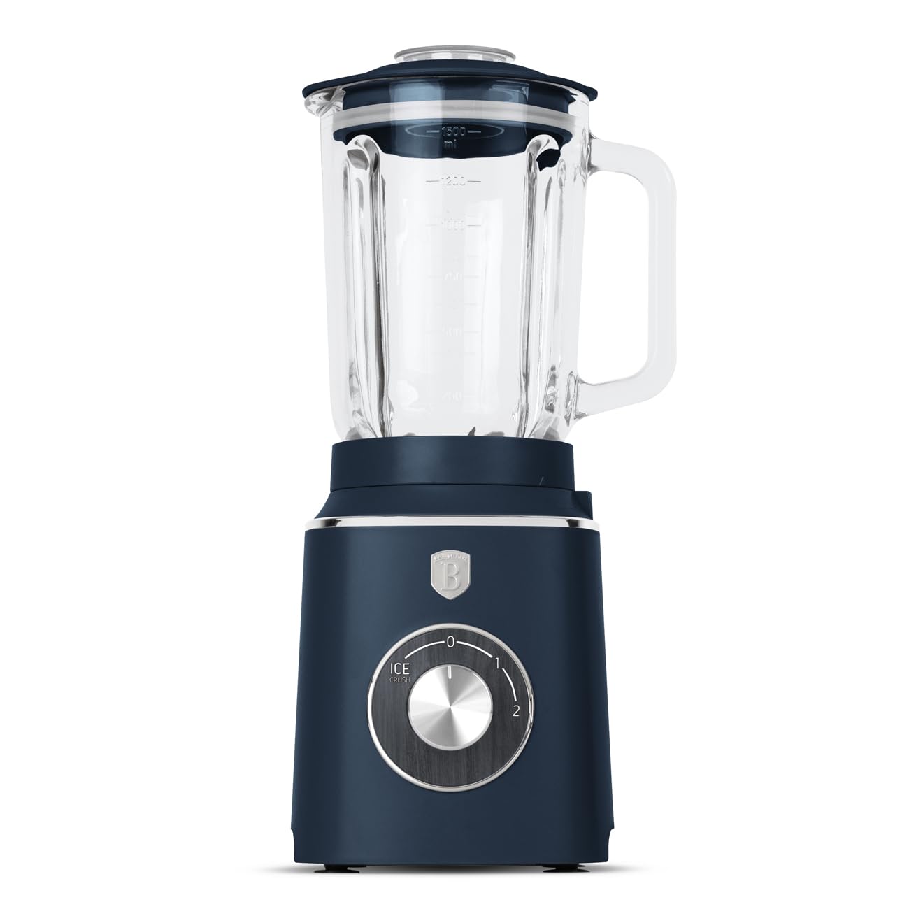 Berlinger Haus Batidora de vaso de cristal de 1,5 l, 1000 W, batidora de alto rendimiento para batidos, sopas y salsas, colección Deep Sea Collection, utensilios de cocina para una alimentación