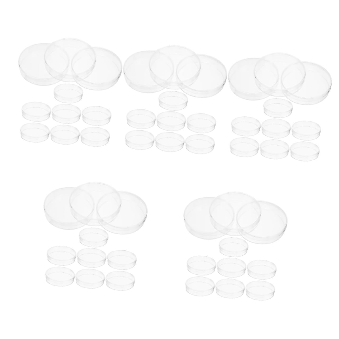 SOLUSTRE 50stücke Transparente Petrischalen Mit Deckel Für Gewebekultur Für Laborexperimente Und Wissenschaftliche Projekte Langlebig Und Hitzebeständig