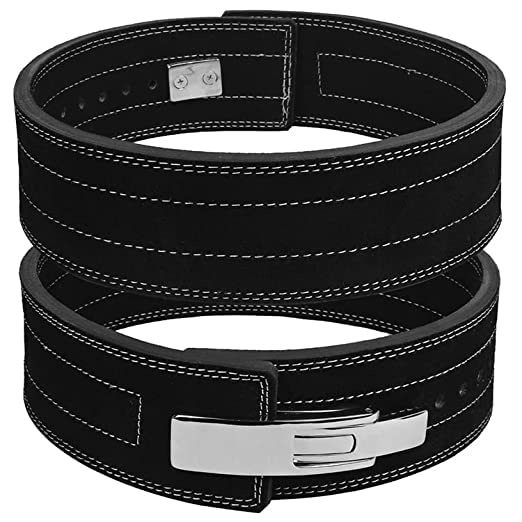 Buy LET'S PLAY® Gym Waist Belt Genuine Leather Pro Weight Lifting Belt