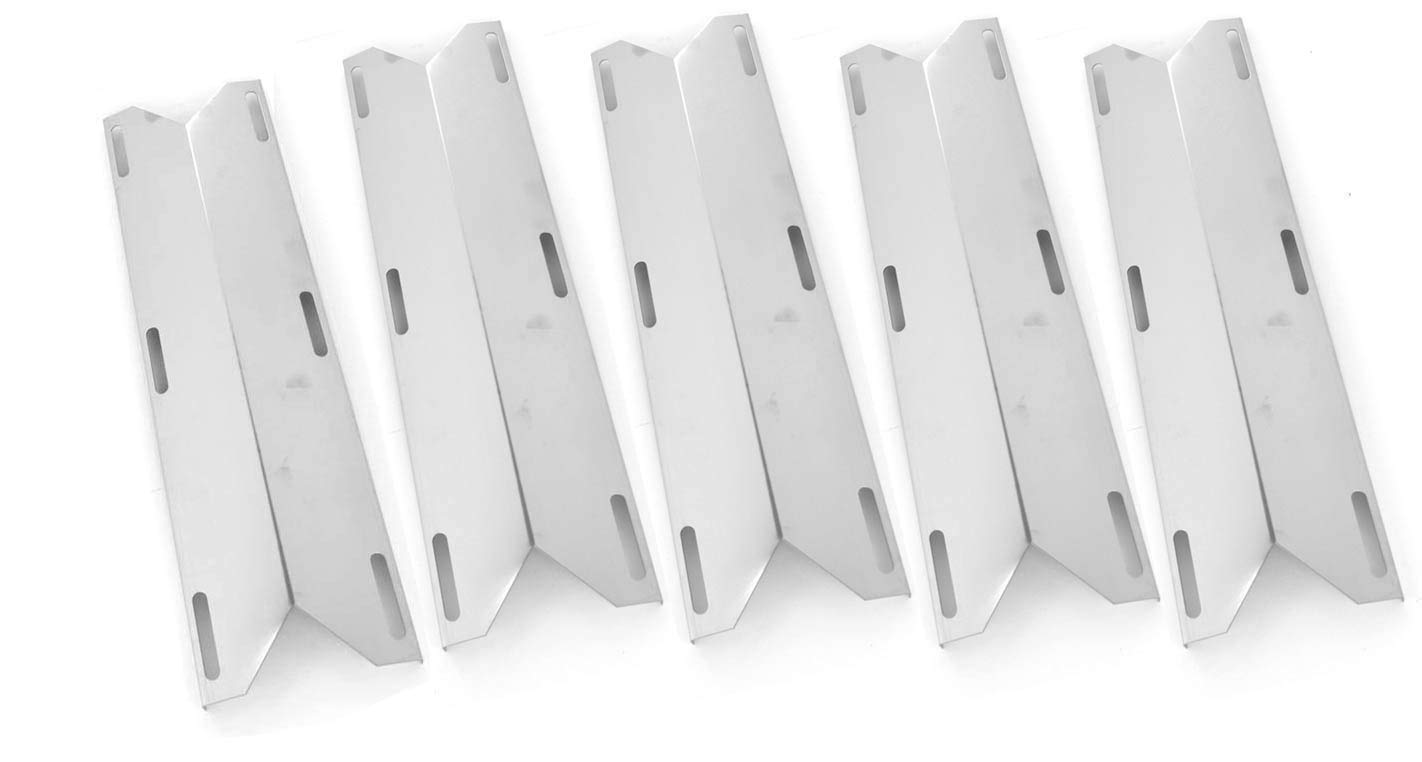 5 Pack Stainless Steel Heat Plate Replacement for Charmglow 720-0304, Kirkland 720-0433, 720-0432, SAMS 720-0582, 720-0584A and Perfect Flame 720-0522CAN Gas Grill Models