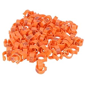 100 stks Vogels Voet Ringen Nummer Identificatie Duiven Been Bands Gevogelte Clip Ring Gevogelte Been Ring Vogel Clip…