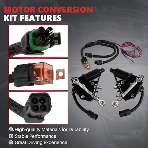 Image of 914015 Electric Headlight Motor Conversion Kit Compatible with C3 Corvette Chevrolet Chevy 1968-1982 Front Left & Right, C3 Corvette Headlights