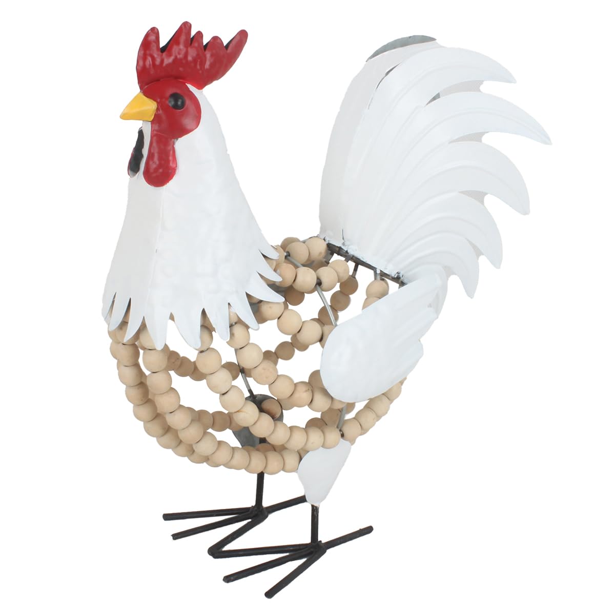 Origen Home Decor Gallo Animali Figura di Animali Bianco - 35x29x16cm